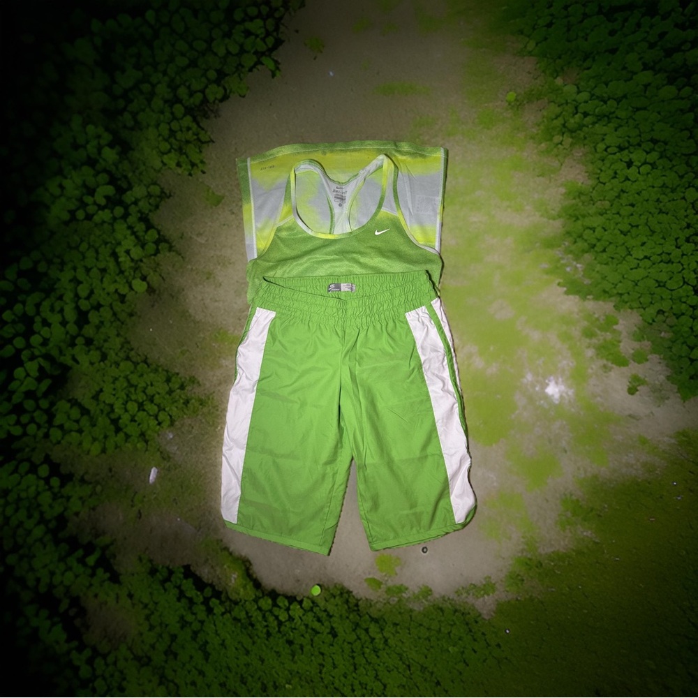 Nike tempo running shorts brief lining with nike tank